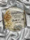 Silver ' White Floral Ring Tray