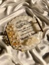 Pearl Gold Flakes Tray with heart ring holders