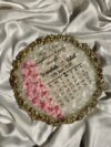 Calendar Pink Petals Engagement Tray with stone boundary