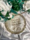 Green ' White theme Detachable Double Layer Floral Ring Platter