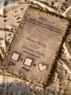 Pearl White Nikkah Nama with ' stones + pearls boundary