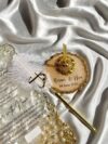 Pen Golden Qabool hai pen with custom names & date base tray