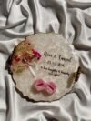 Pink Floral Bouquet Ring Tray with handles
